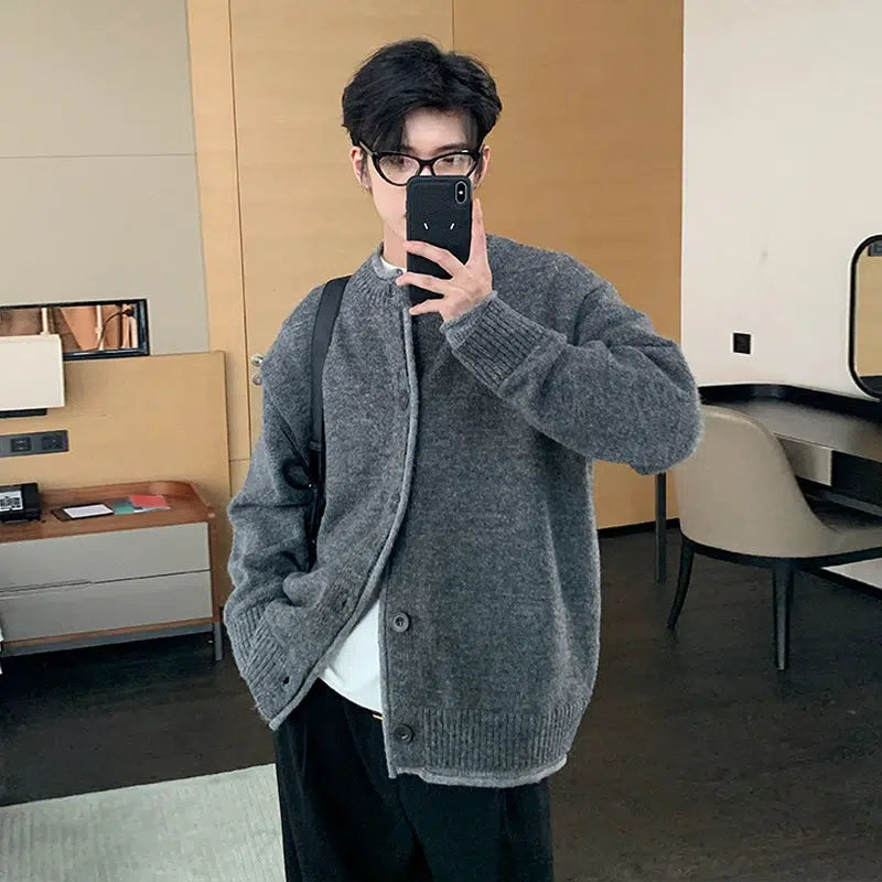 Zip Up Knitwear Cardigan