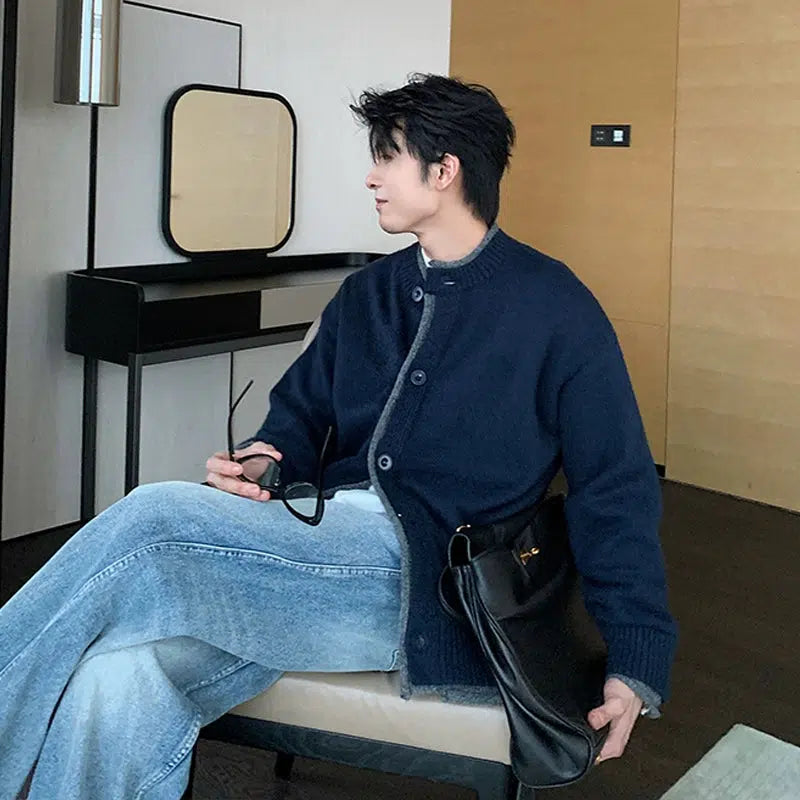 Zip Up Knitwear Cardigan