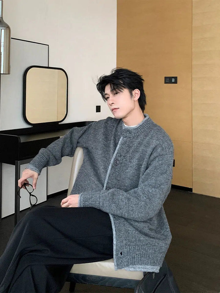 Zip Up Knitwear Cardigan