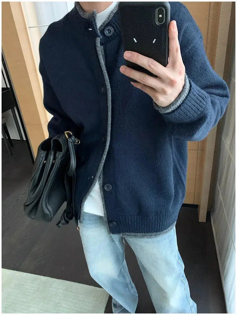 Zip Up Knitwear Cardigan