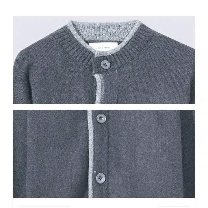 Zip Up Knitwear Cardigan