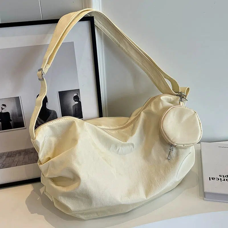 Zipper Closure Casual Sling Tote Bag