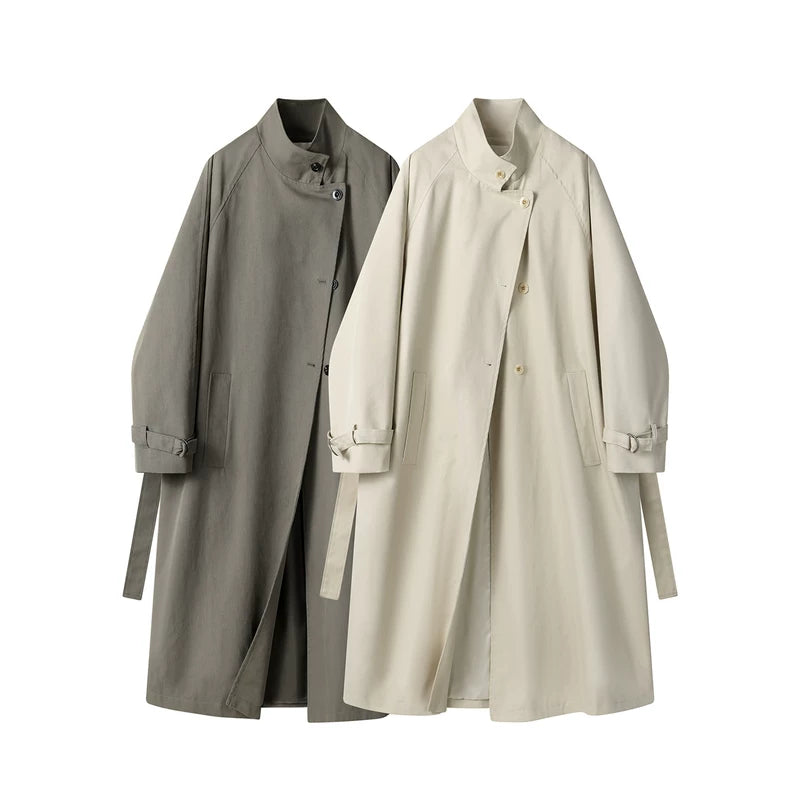 Korean Style Long Commuter Trench Coat