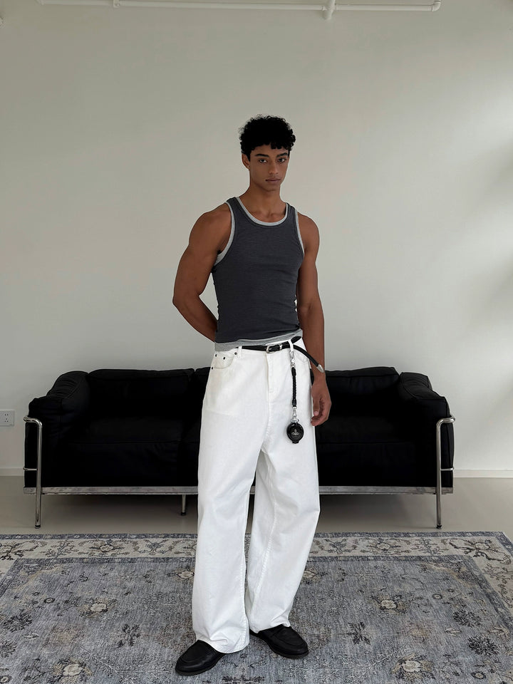 Layered Slim Fit Knitted Vest