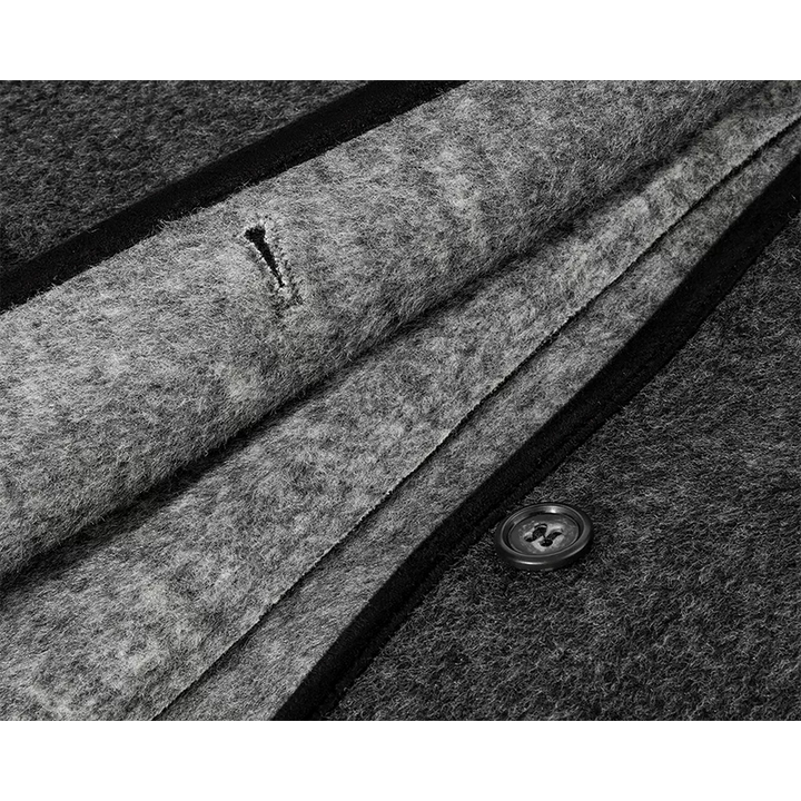 Slim Fit Retro Style Short Wool Coat