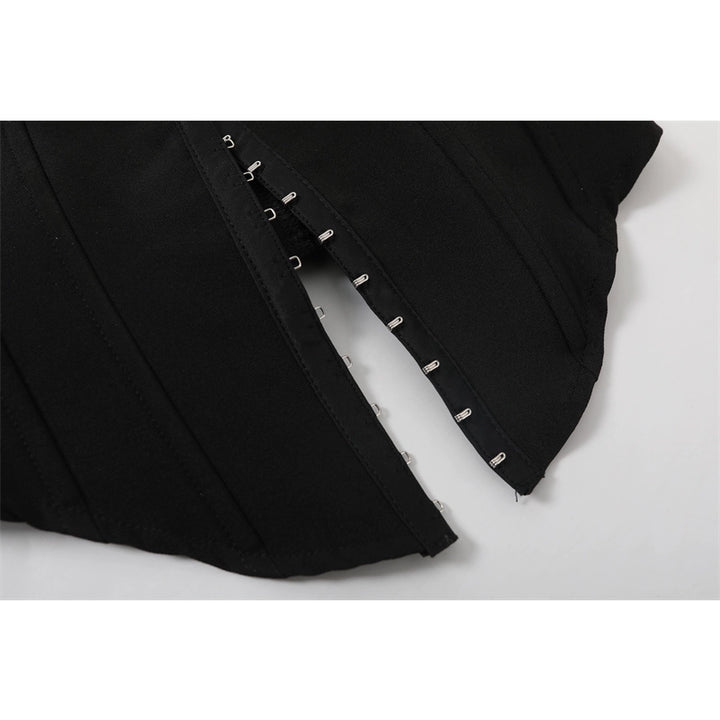 Kant Satijnen Korset Vissstaart Maxi Rok Set