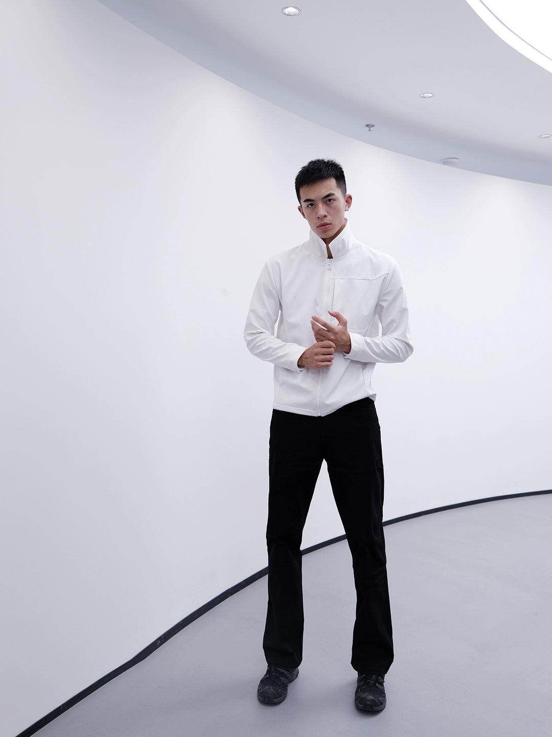 Water-Resistant Stand Collar Jacket