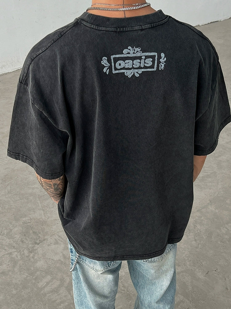 Zombie Graphic Distressed Loose Fit T-shirt