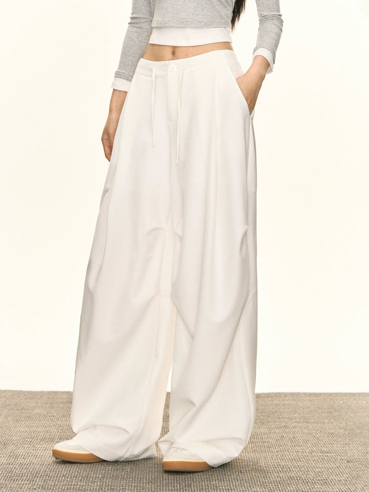 Pantalons larges à taille élastique