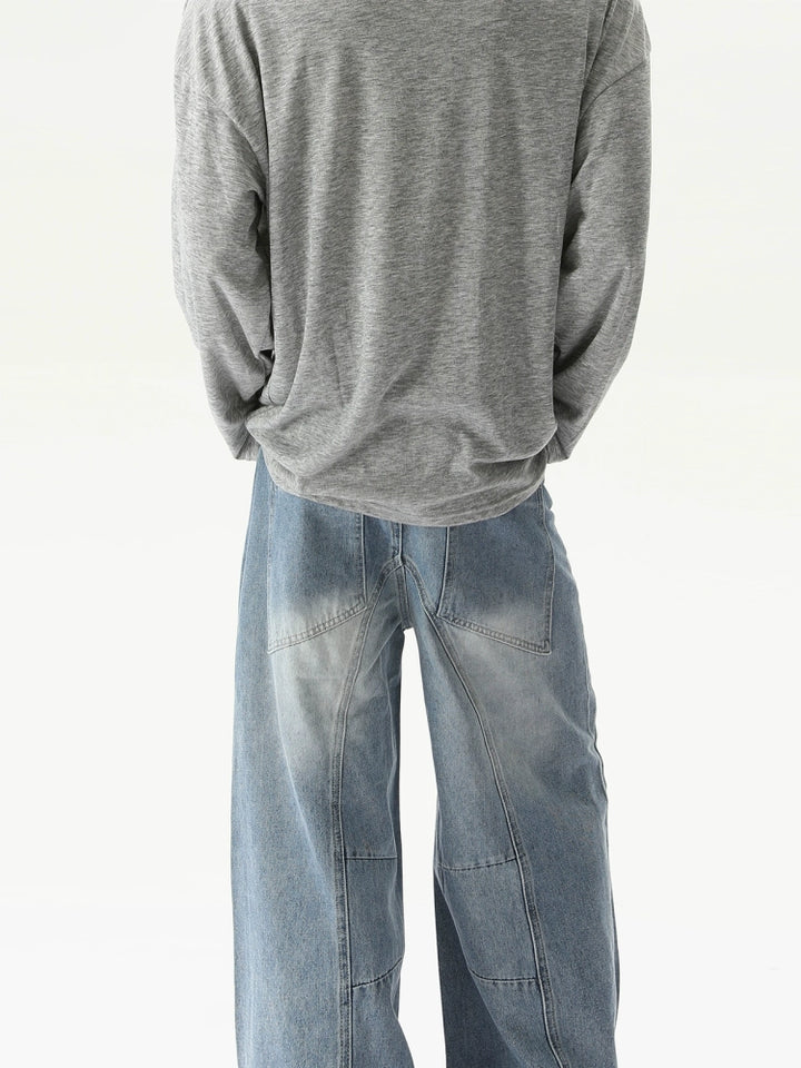 Rechtdoor Losse Wijde-Pijpen Jeans Broek