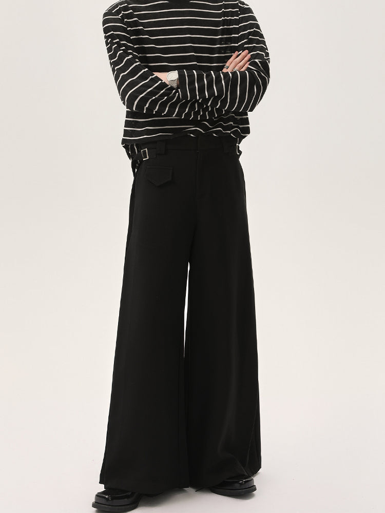 Wide-Leg Casual Pants