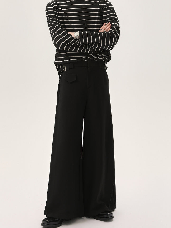 Wide-Leg Casual Pants