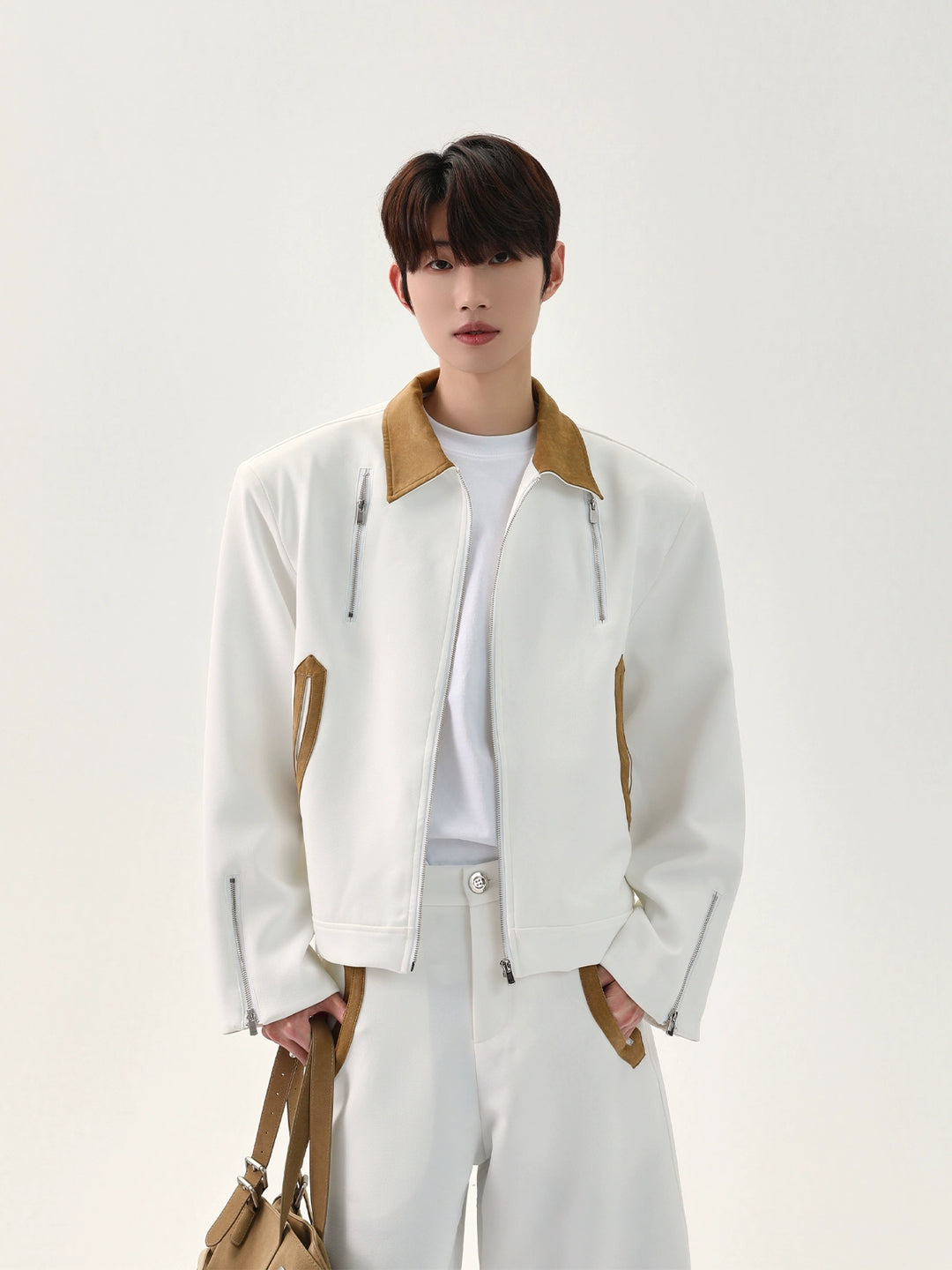 Korean Style Top and Wide-Leg Pants