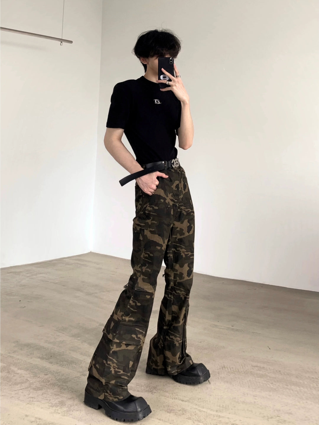 Camouflage Flared Pants