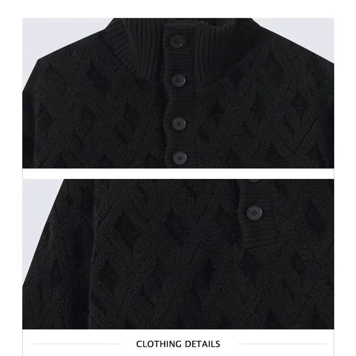 Thick Lamb Wool High Collar Sweater