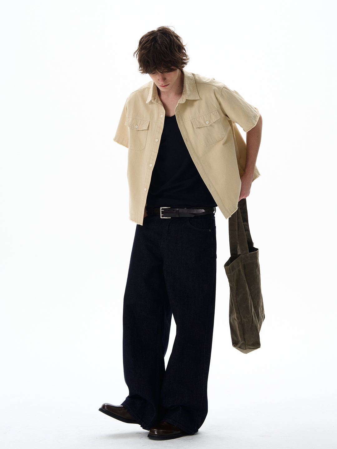 Camicia da lavoro in stile barn a maniche corte