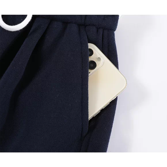 Fleece-Lined Wide-Leg Sweatpants