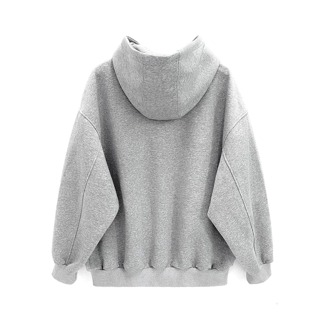 Retro zip-up hettegenser cardigan