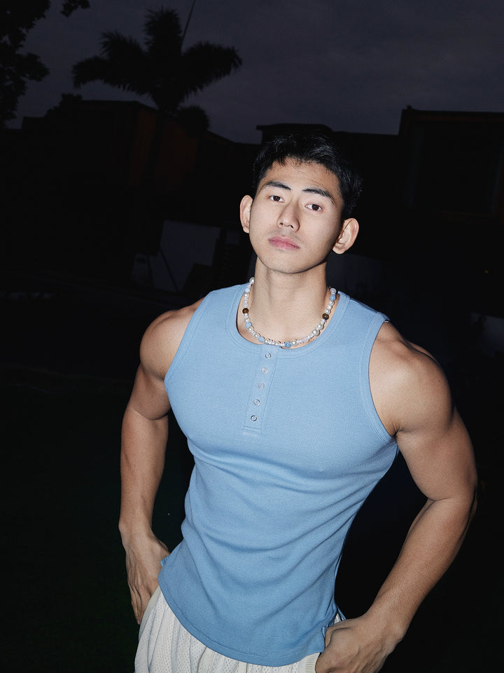 Henry Collar Street Style Sports Vest