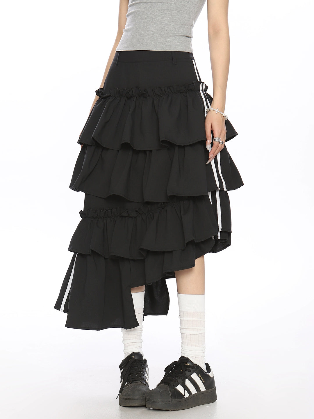 Regular Tiered Ruffle Skirt
