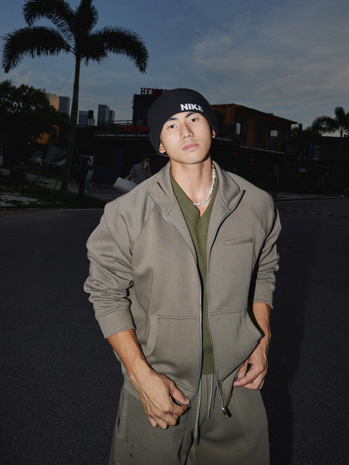 Zipper Sweatshirt and Casual Pants