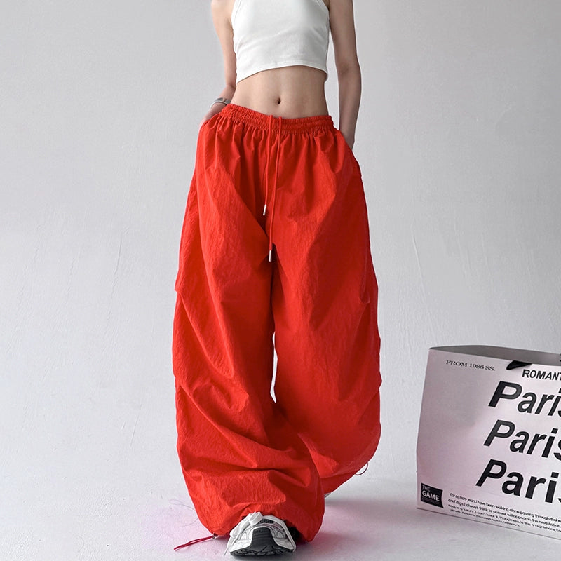 Pleated Casual Wide-Leg Loose Pants