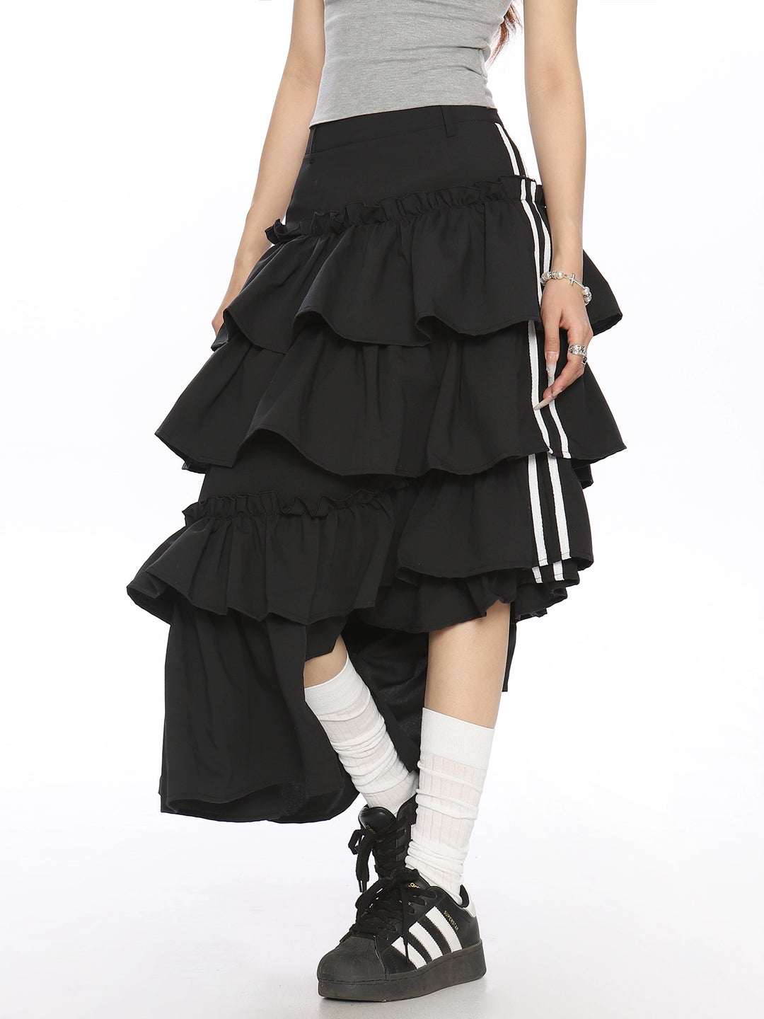 Regular Tiered Ruffle Skirt