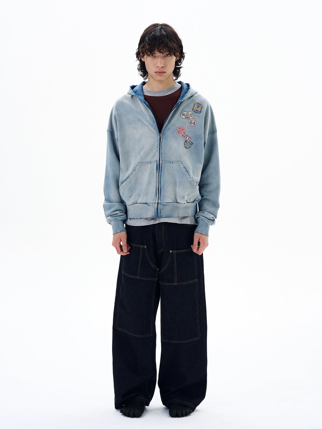 Verweerd Print Zip Up Hoodie Jacket