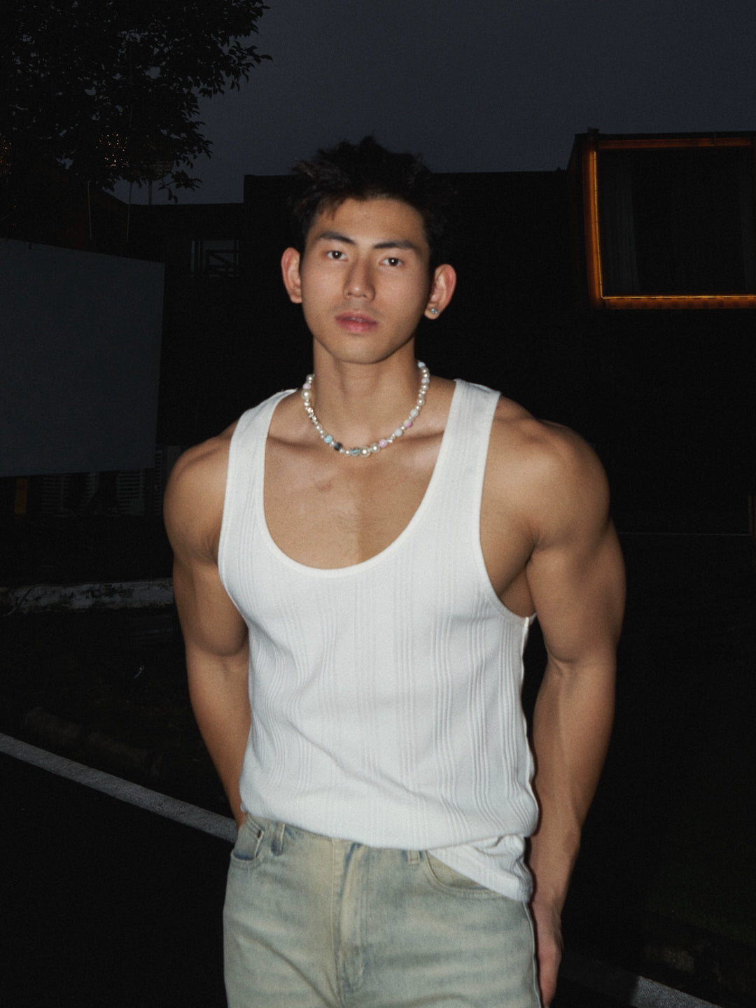 Sports Casual Ribbed Sweat Vest