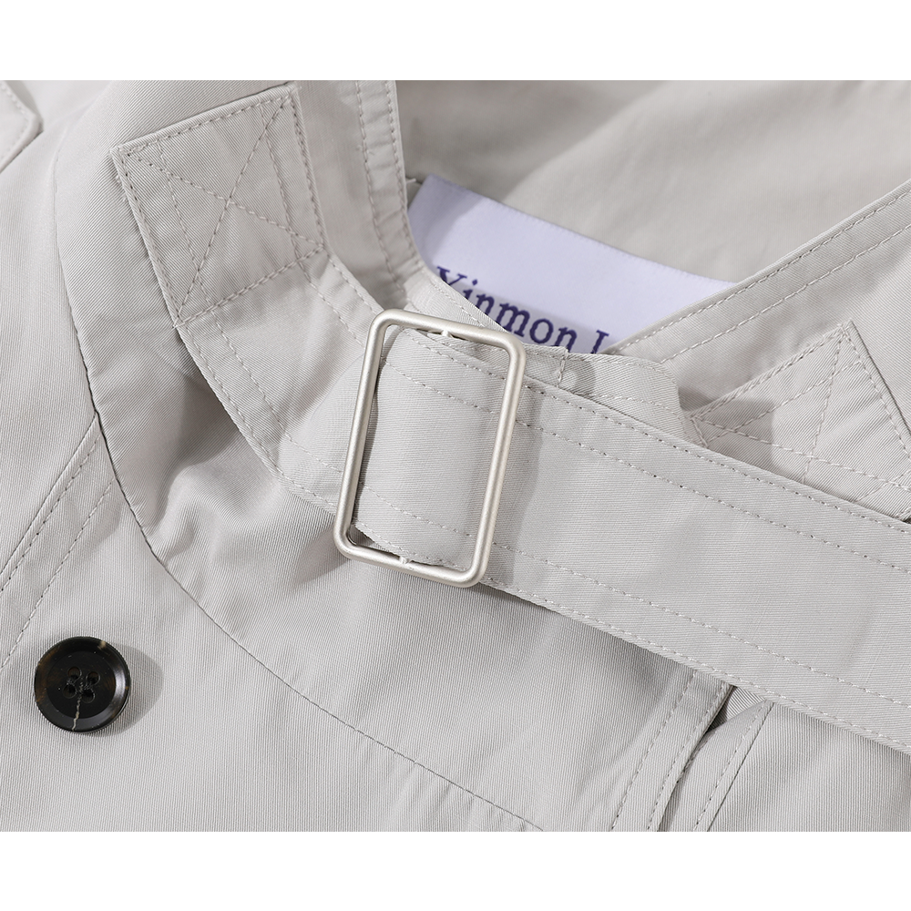 Double-Breasted Windbreaker Jacket