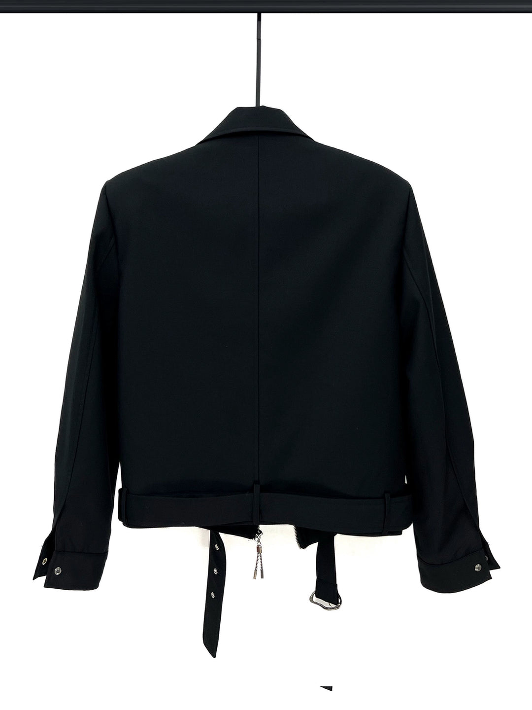 Padded Shoulders Zipper Jacket