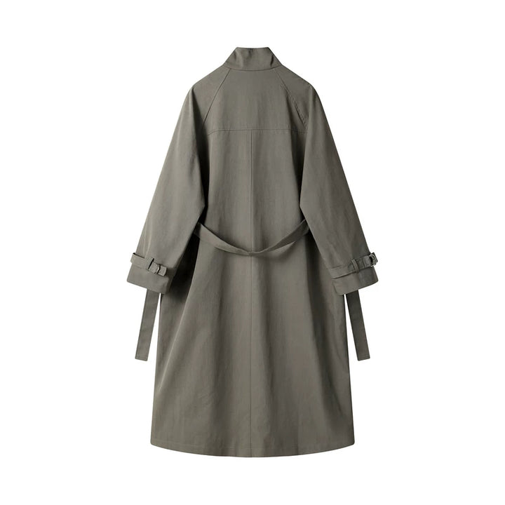 Korean Style Long Commuter Trench Coat