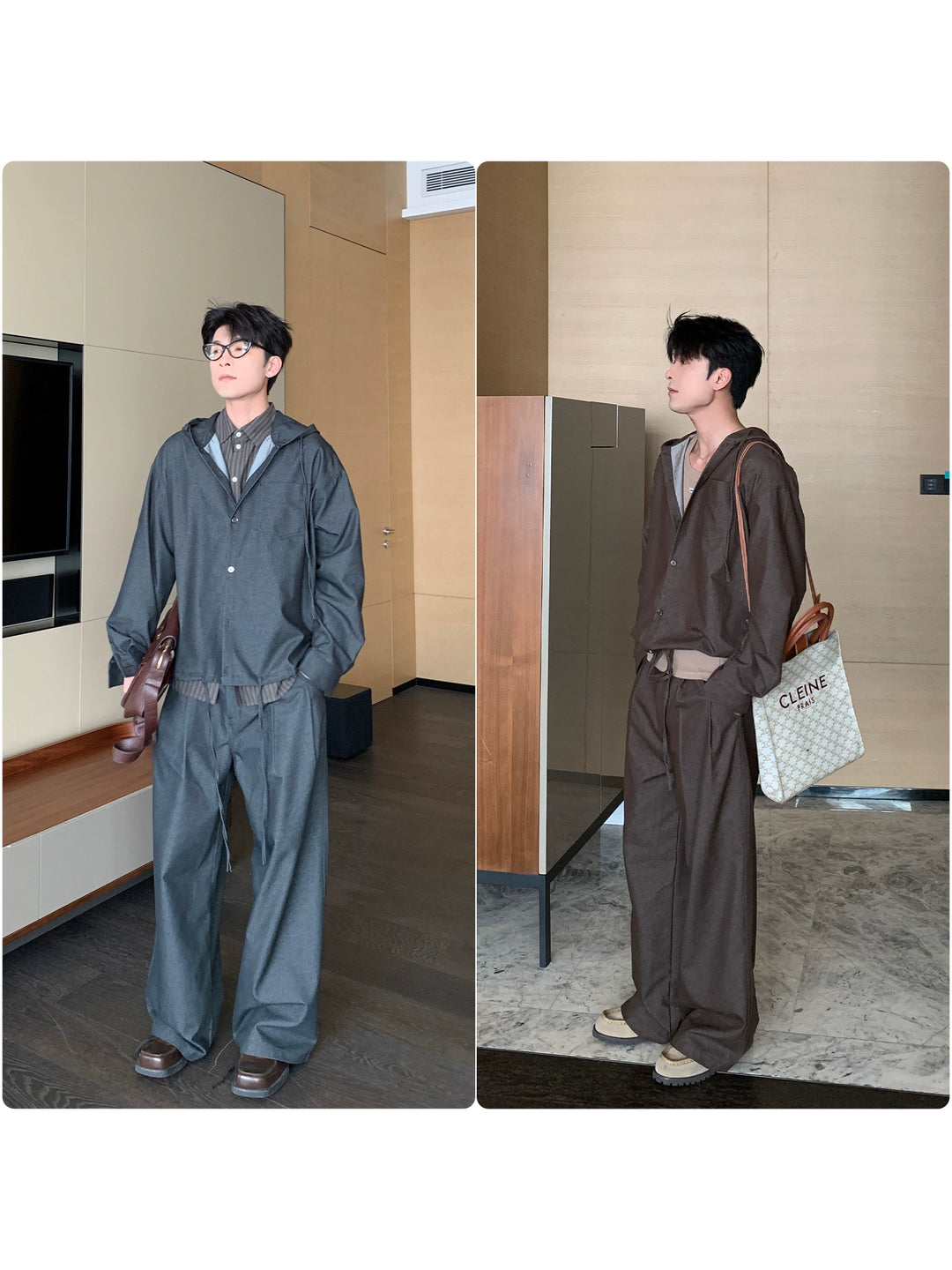Hooded Shirt and Pants (Sold separately)