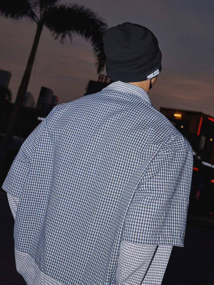 Loose Plaid Shirt two-piece Suit