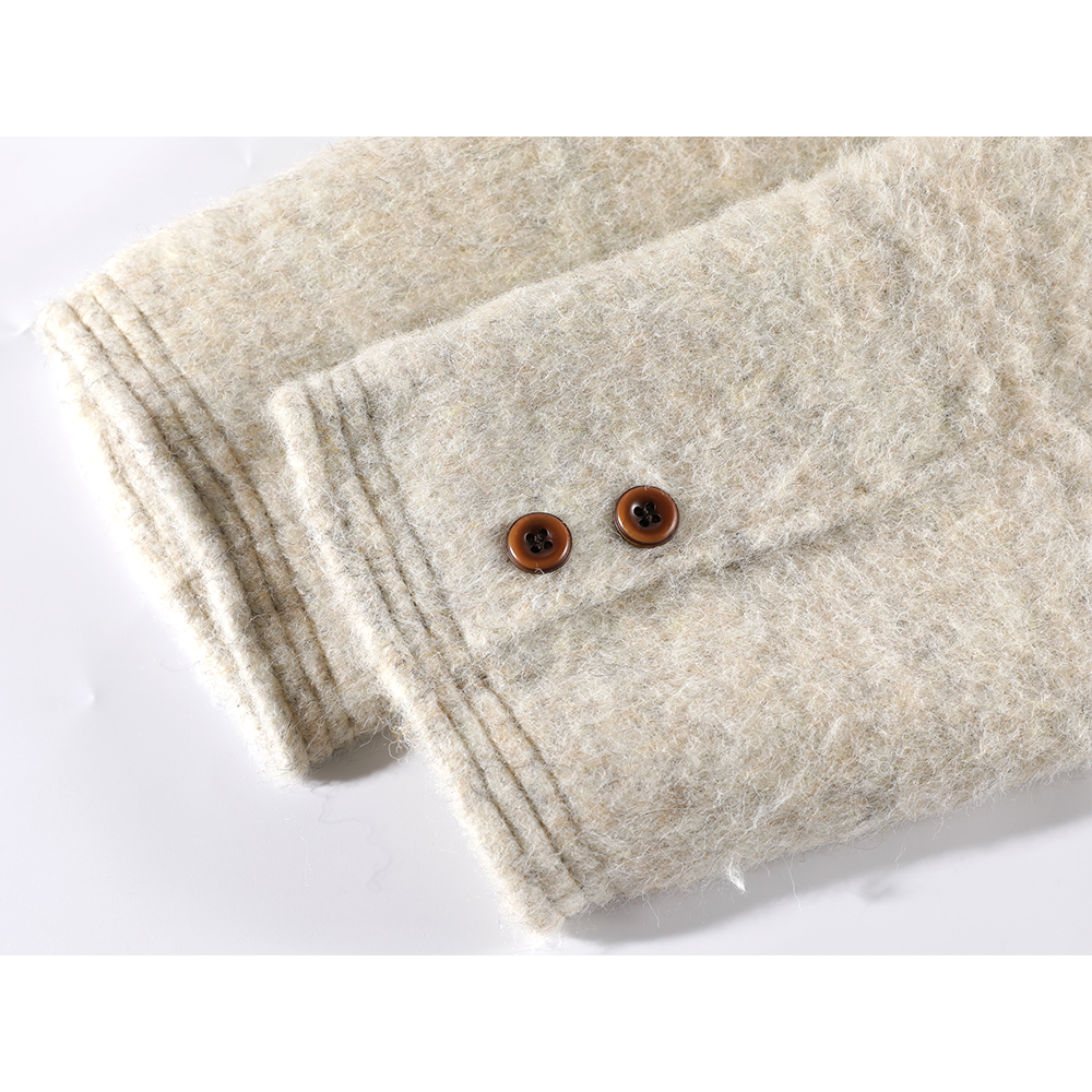 Kabát z vlněné směsi s retro knoflíky
