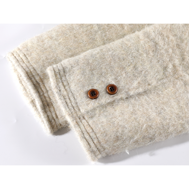 Kabát z vlněné směsi s retro knoflíky