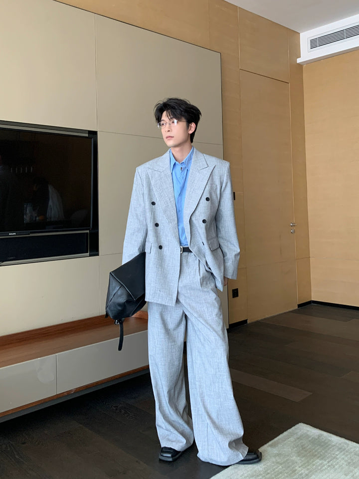 Double-Breasted Jacket and Pants