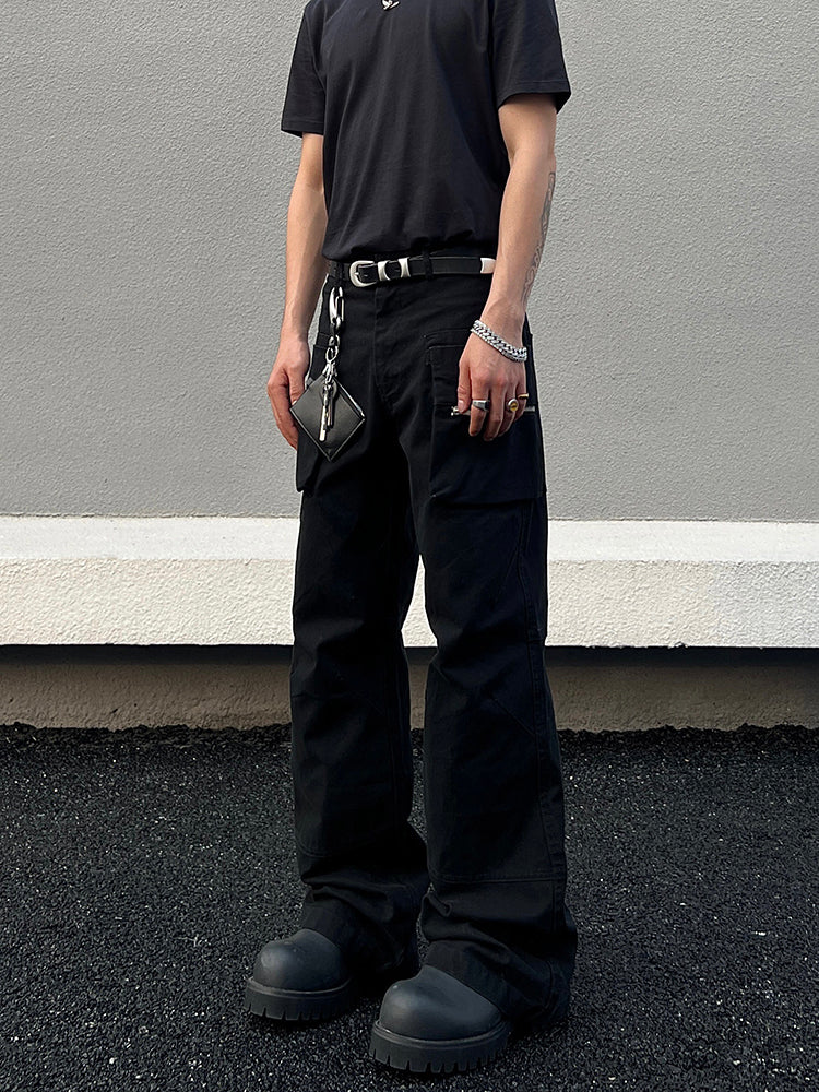 Multiple Pockets Straight-leg Cargo Pants