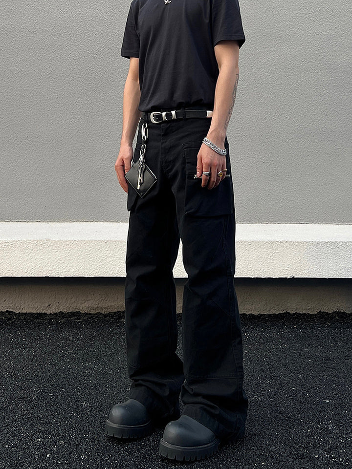 Multiple Pockets Straight-leg Cargo Pants