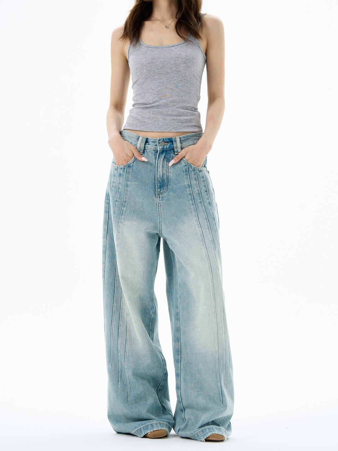 Wide Leg Relaxed Fit Jeans