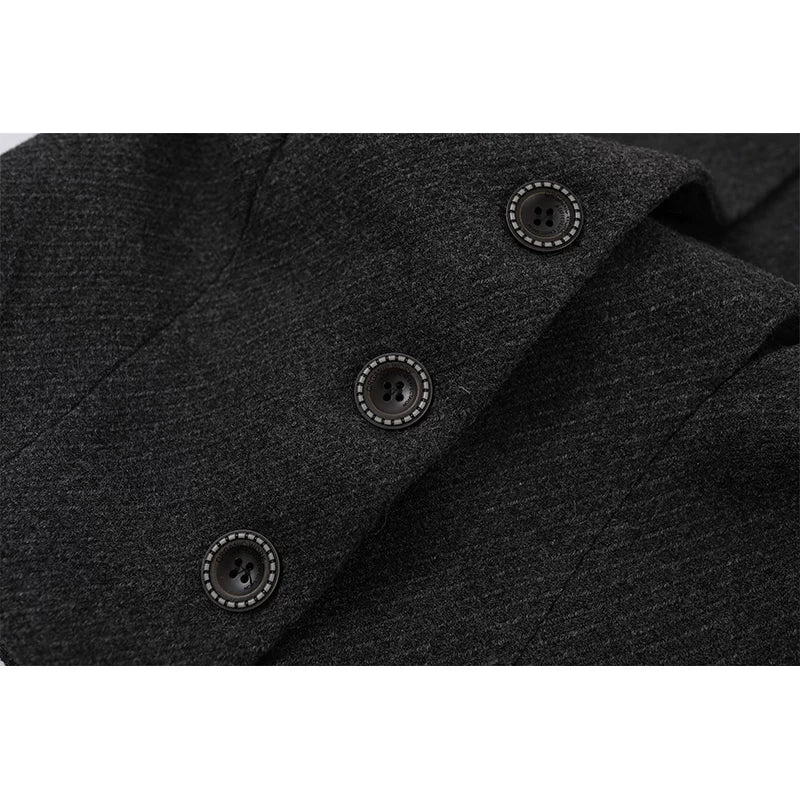 Slim Fit Deconstructed Wool Short Coat