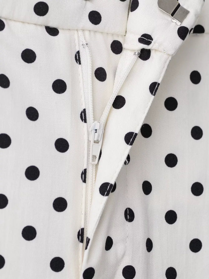 Polka Dot Flared Pants