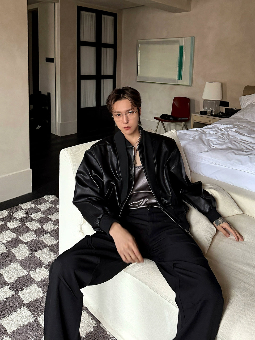 Leather Zipper Jacket