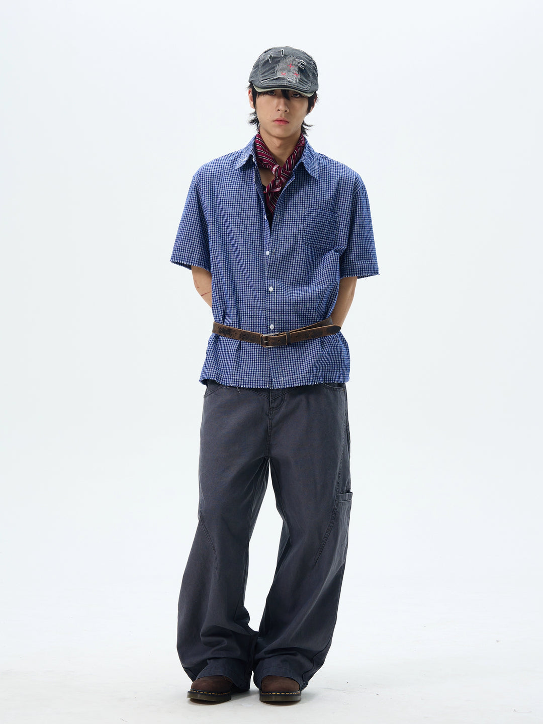 Loose Wide-Leg Functional Pants