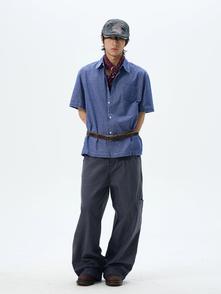 Loose Wide-Leg Functional Pants