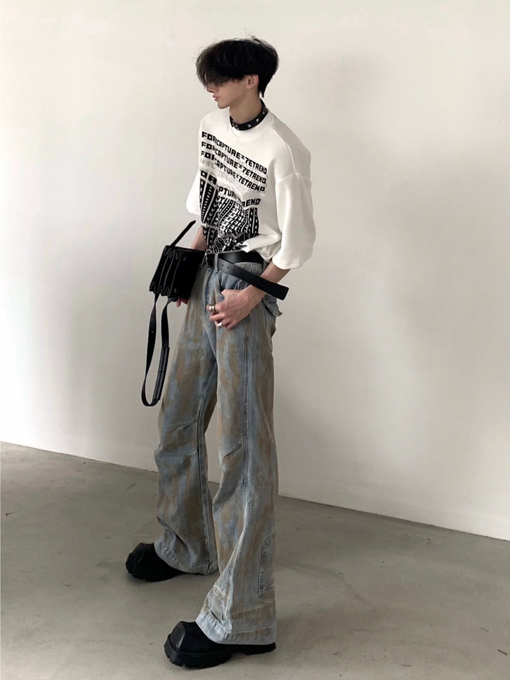 Letter Print Short Sleeve T-shirt