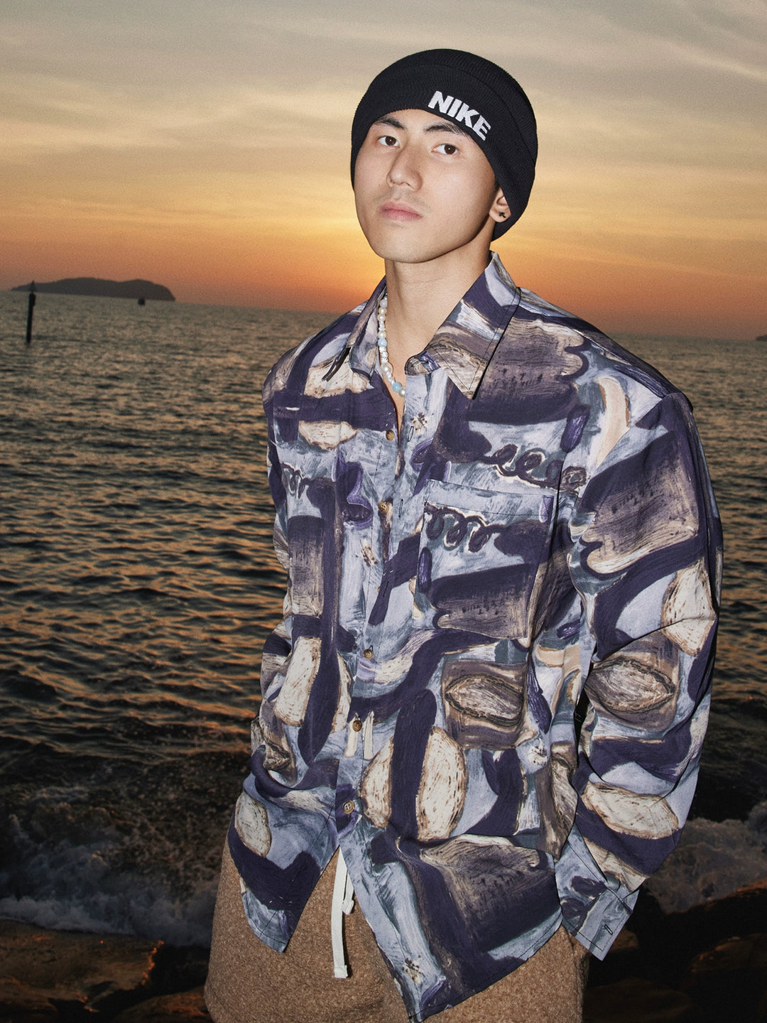 Printed Long Sleeve Shirt