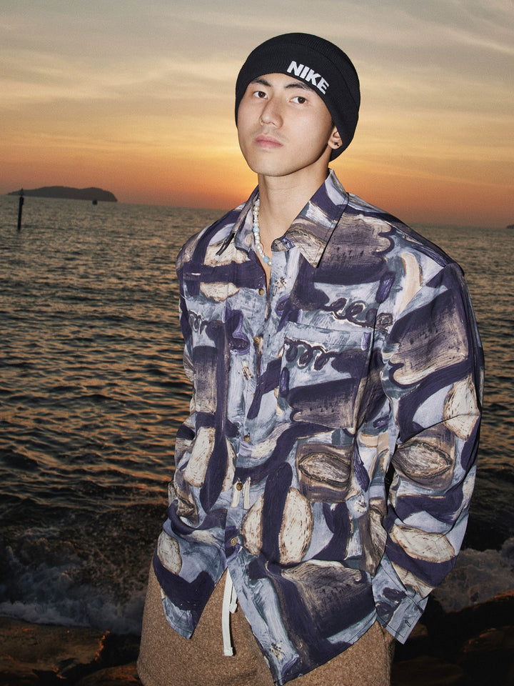 Printed Long Sleeve Shirt