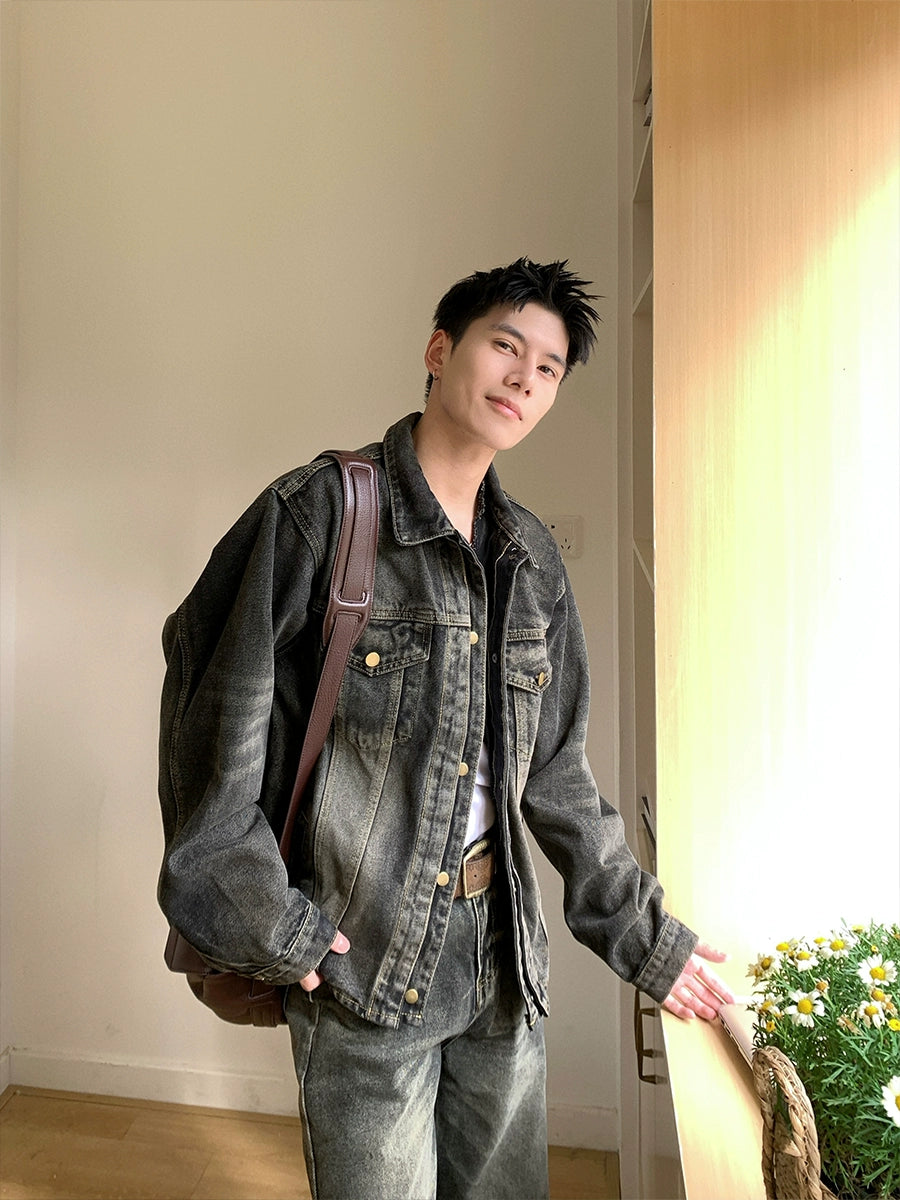 Motorcycle Denim Jacket and Pant