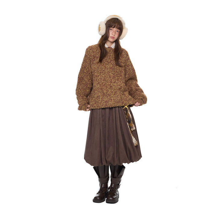 Loose Knit Round Neck Sweater